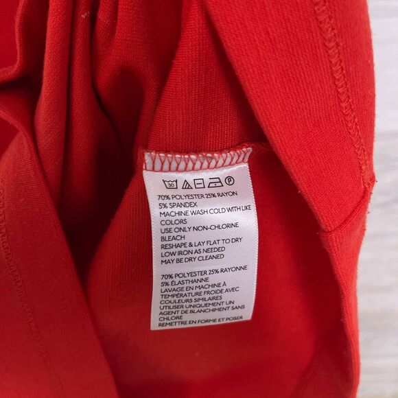 Silence & Noise Seamed Ponte Cut Out Dress Red Urban Outfitters Womens Medium - Picture 6 of 8